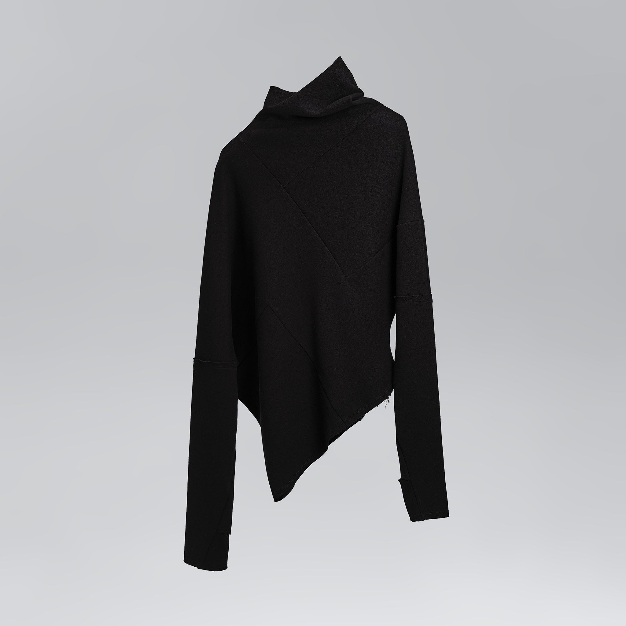 Asymmetric Long Sleeve(Black)