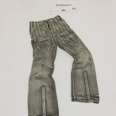 AIS washed DENIM [GREEN]