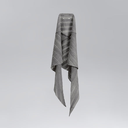 Sand-City Dyed Raw-Edge Scarf （Grey）