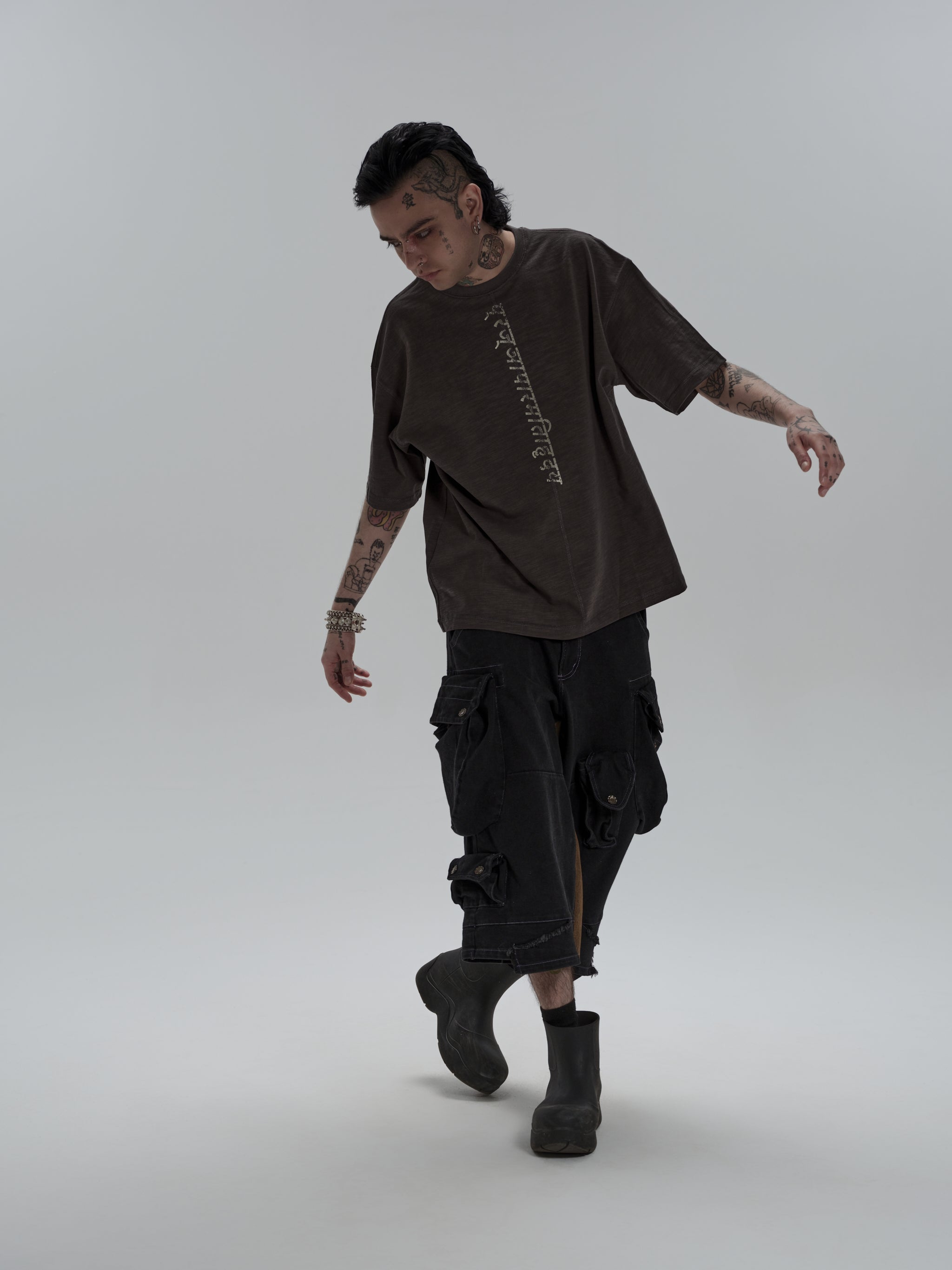 Heart Sutra Tee Shirt [Grey]