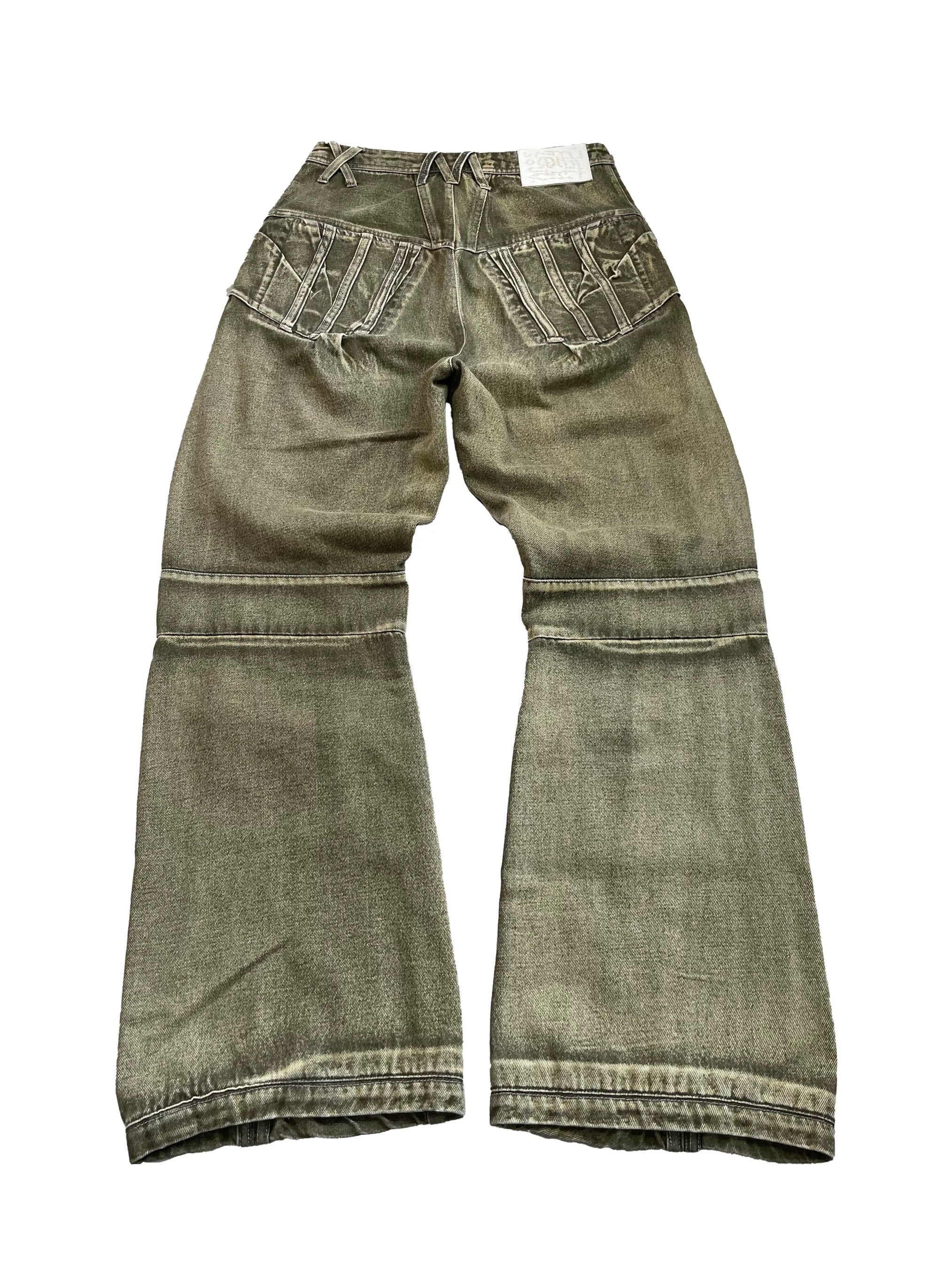 AIS washed DENIM [GREEN]