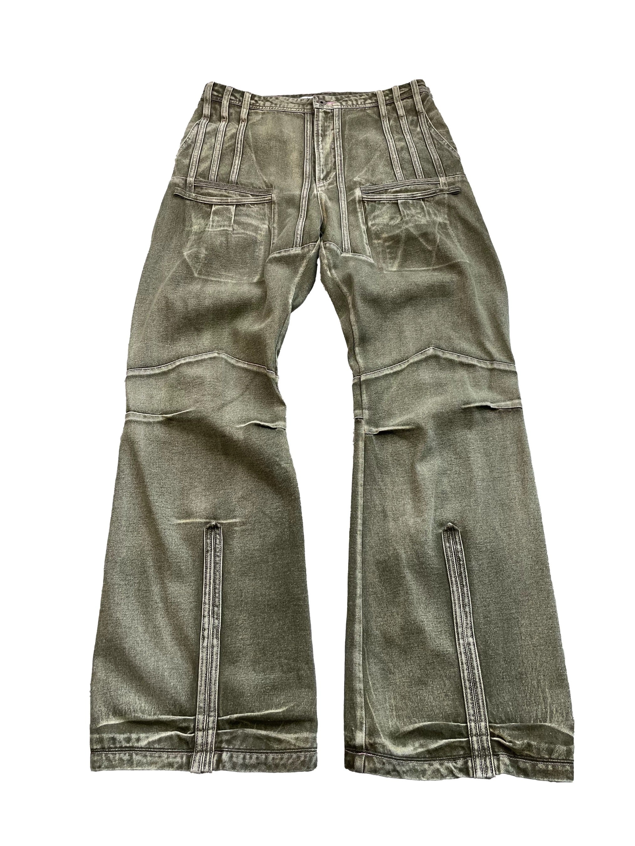 AIS washed DENIM [GREEN]